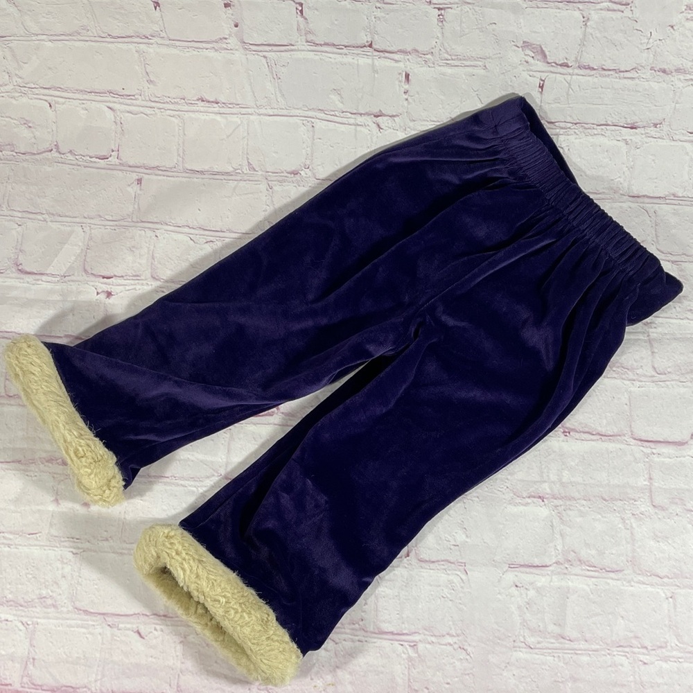 Sesame Street Velvet Top and Bottom Deep Purple with Cat Embroidery - Picture 8 of 8